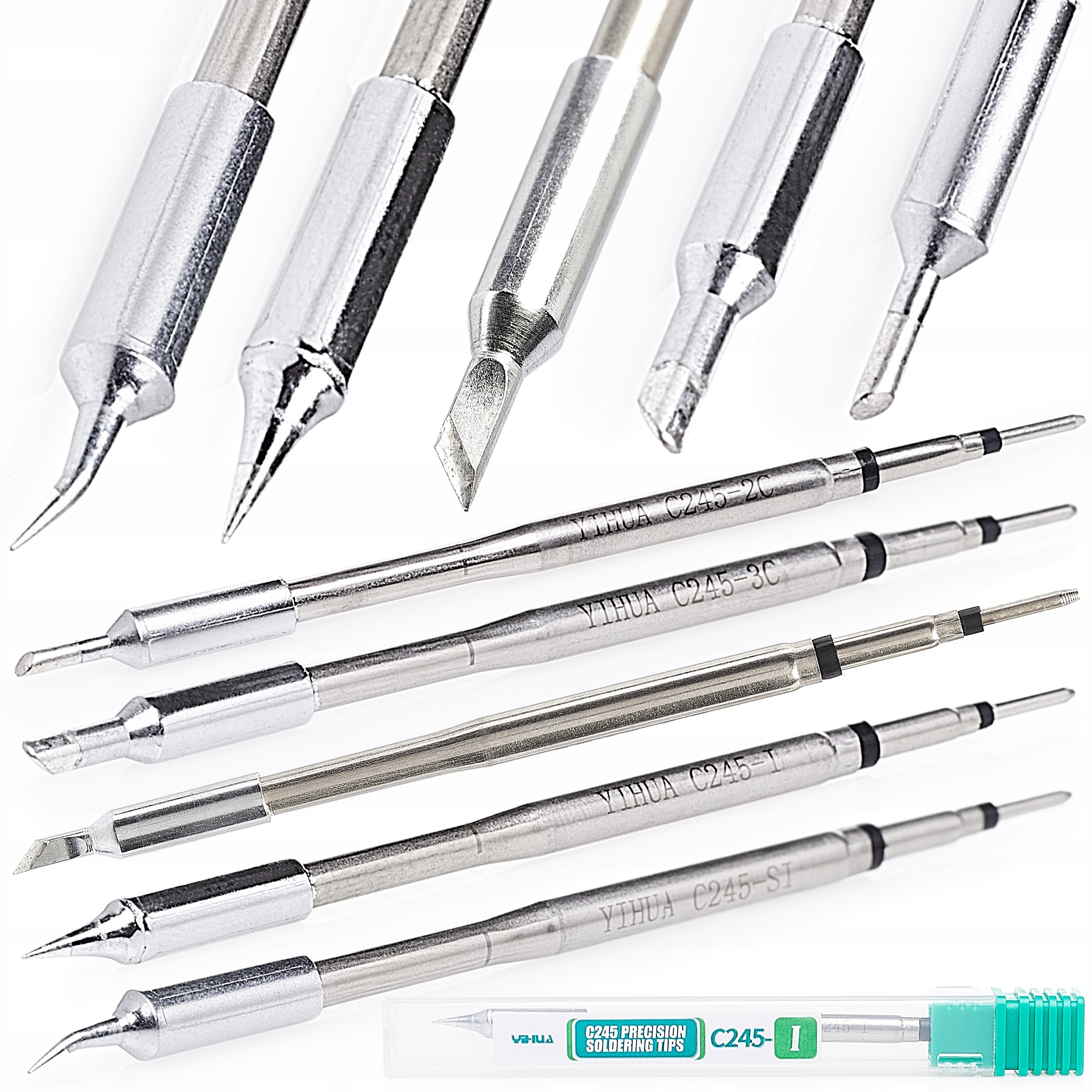 Sada 5 Hrotov Grot Na Spájkovanie Yihua C245 T245 modely 2C 3C 3.2K I Is