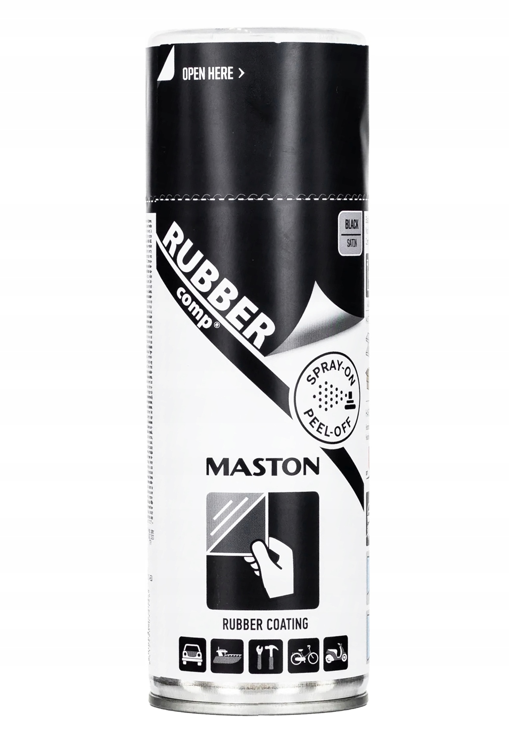 Maston czarna powłoka gumowa guma spray Czarny Mat 400 ml