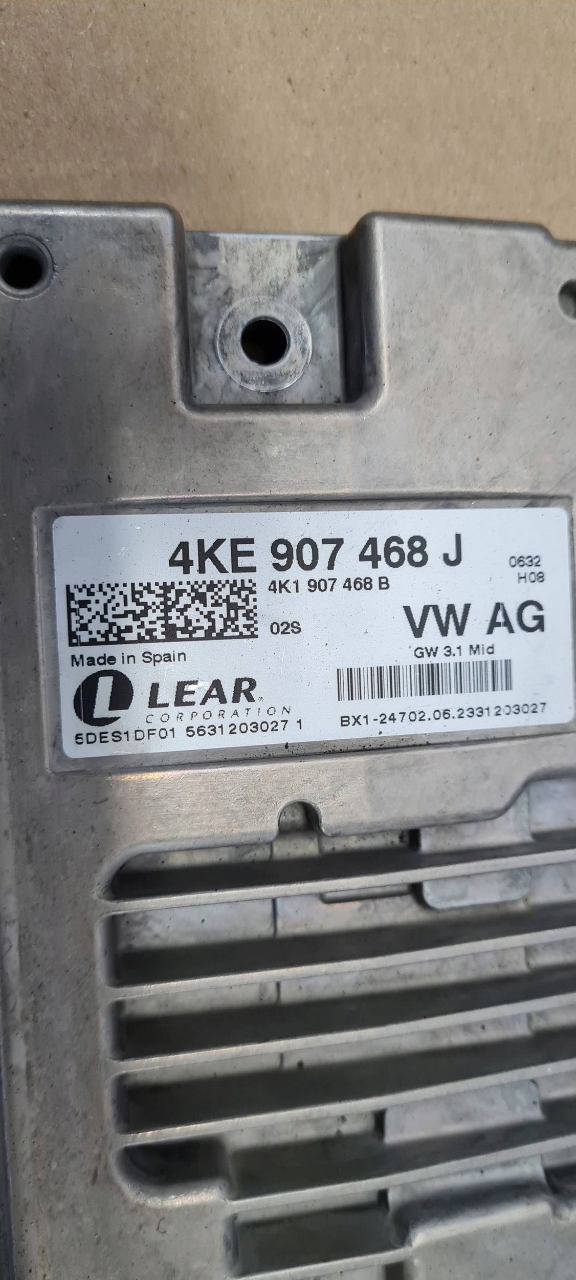 A6 C8 4K module control unit GATEWAY 2.0 TFSI HYBRYDA 4KE907468J A7 4K