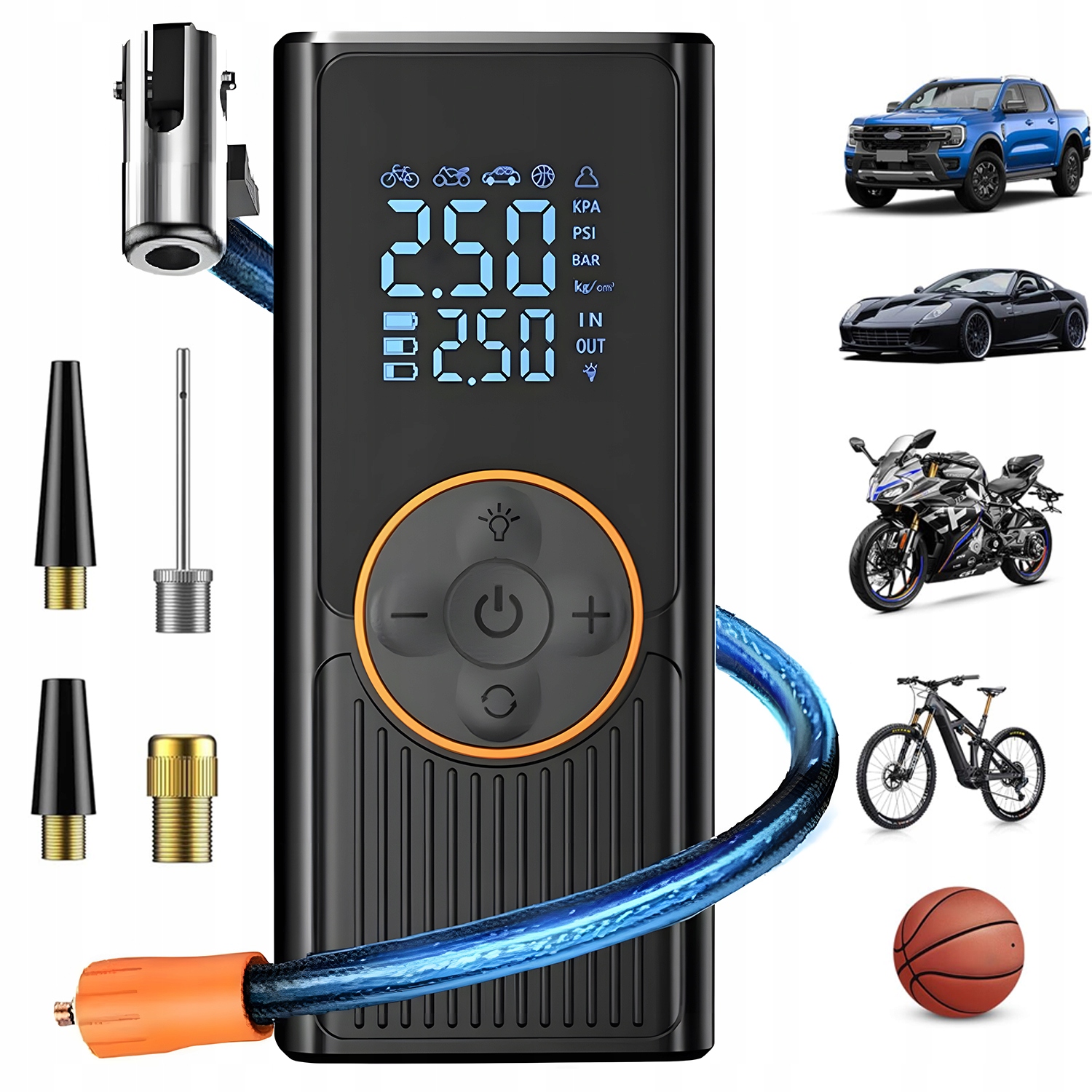 Kompresor Do Auta Kompresorová Pumpa Na Pneumatiky Akumulátorová Přenosná