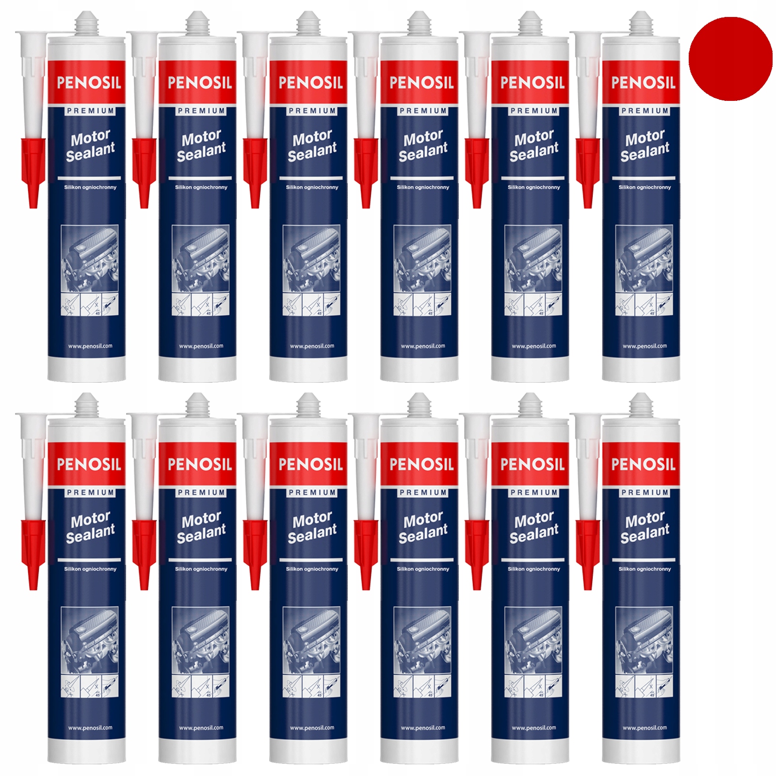 12x Silikon Ogniochronny Wysokotemperaturowy Płynna USZCZELKA do 275'C