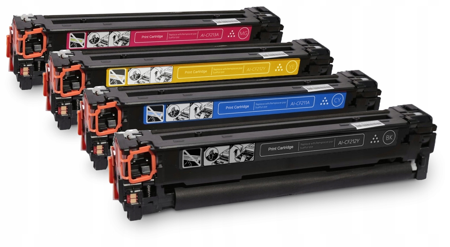 

4x Toner Do Hp LaserJet Pro 200 Color Mfp M276n