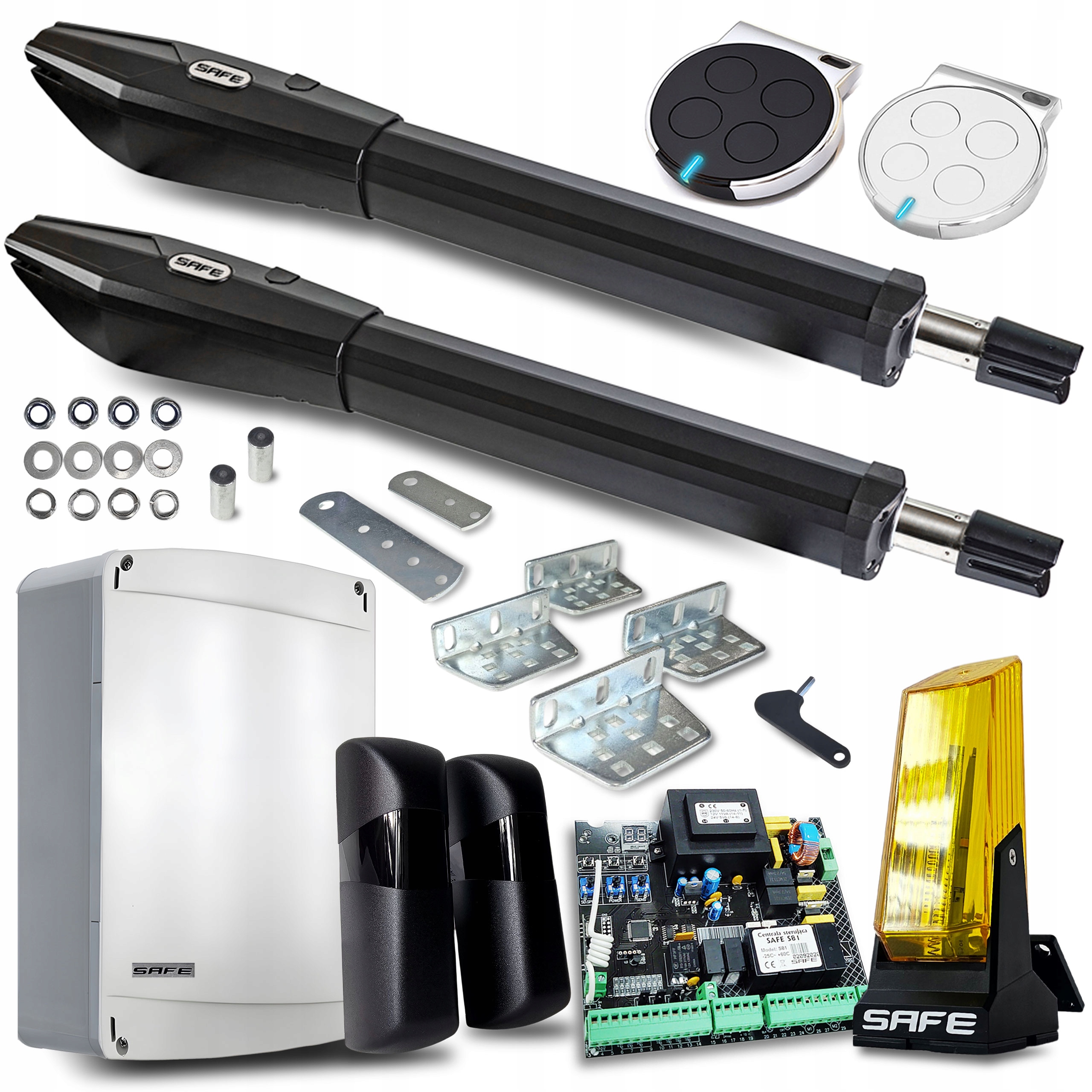 Set Pohon Pre Dvojkrídlovú bránu 9 m 800 Lampa automatická koncovka diaľkové ovládanie