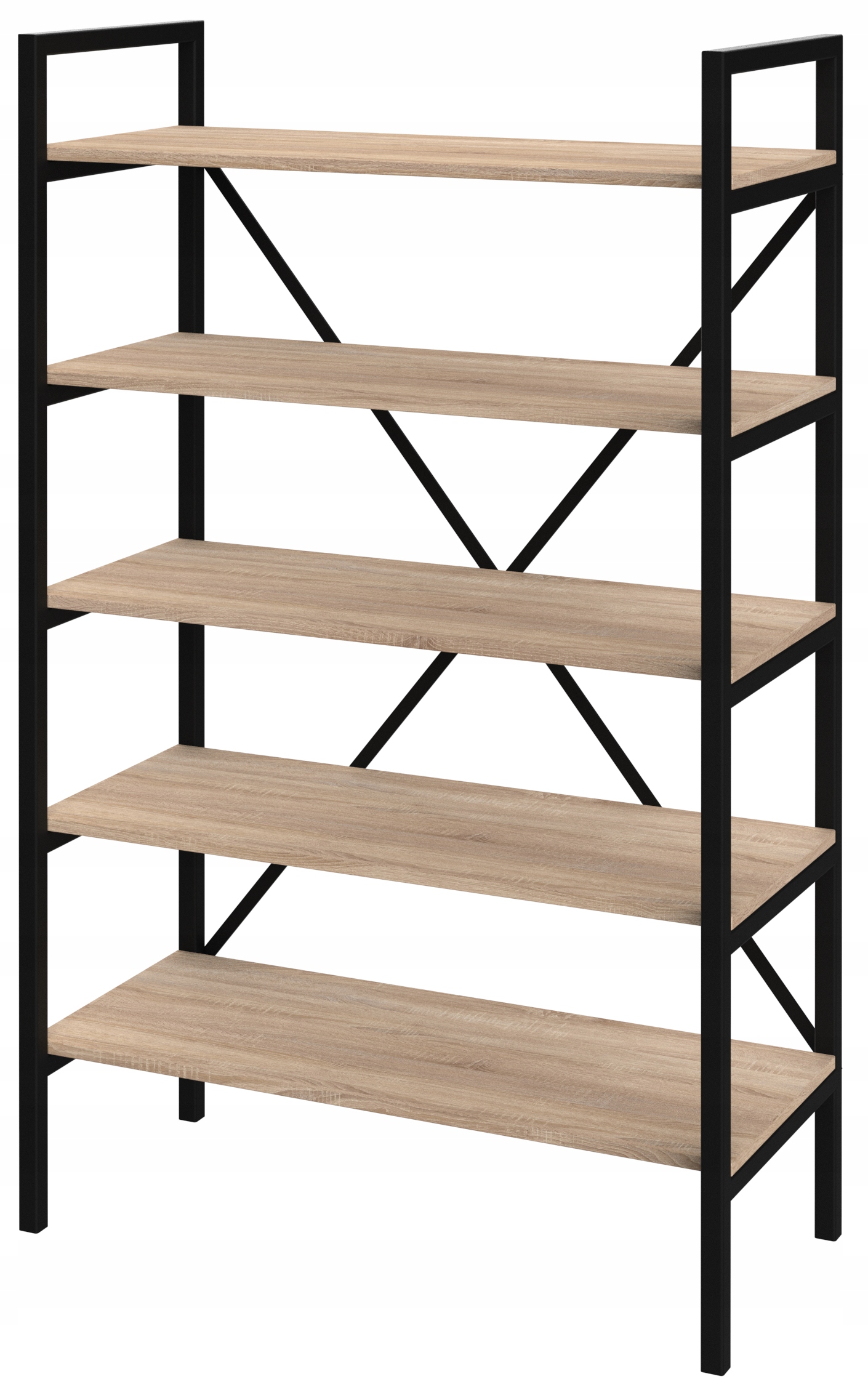 Regál Loft Medium-LAM 160x80x40 D5 na knihy (mnoho barev desky)