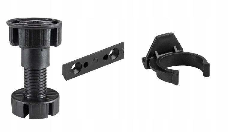 NOGA NÓŻKA MEBLOWA KUCHENNA H60 + KLIP