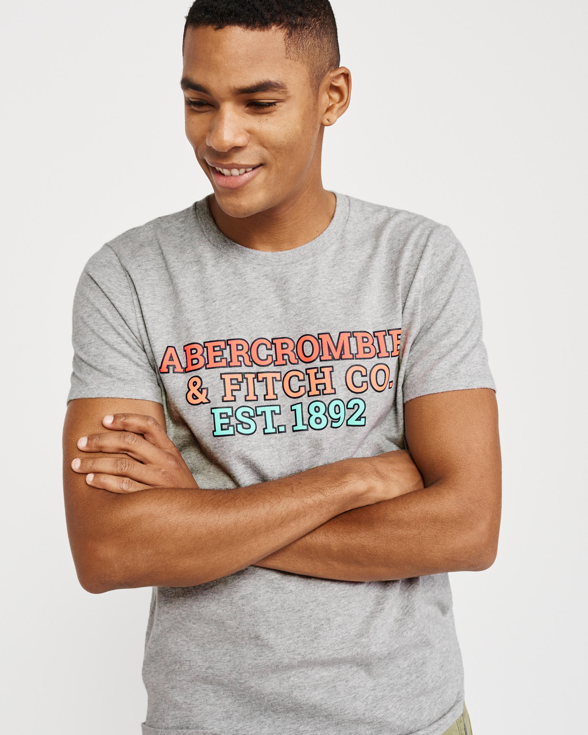 ABERCROMBIE Hollister T-Shirt Koszulka Logo USA M EAN (GTIN) 191169526248