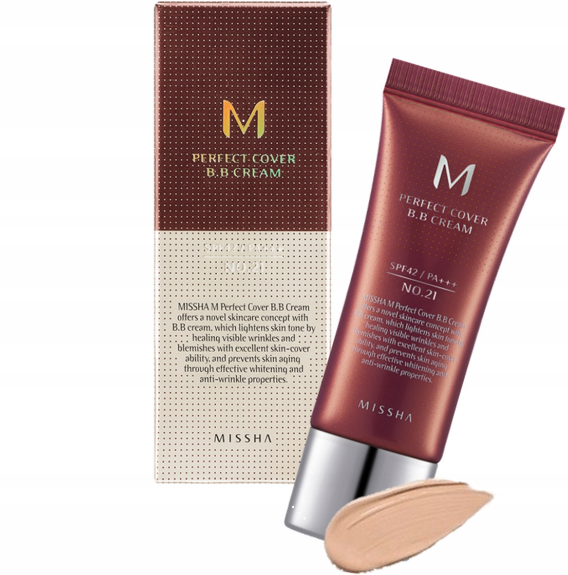 

Missha M Perfect Cover Bb Krem 21 Light Beige 20ml