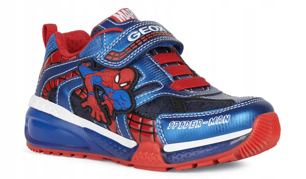

Sneakersy chłopięce Geox J26FEB Spider Man Led R34