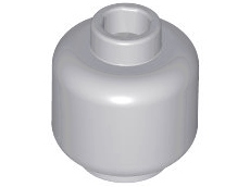 

Lego Figurka Ludzik Główka Głowa Jasny Szary 3626c