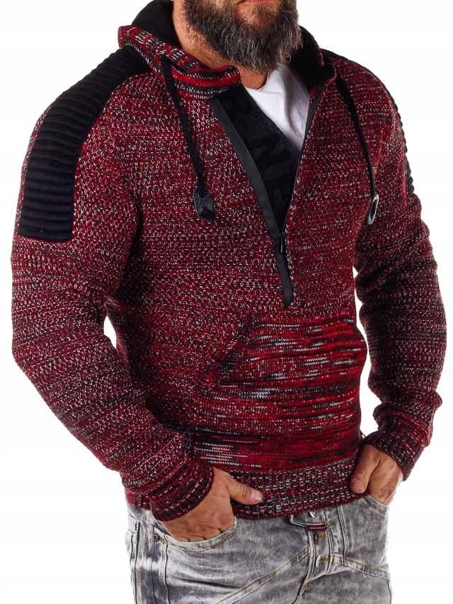 Pánský svetr Klokanka Mikina Stínovaný Tlustý