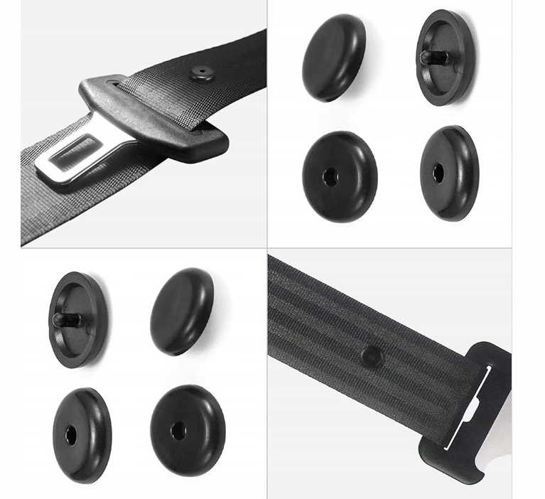 4x SPINKA PASÓW BLOKADA KLAMRY ZACZEP PASA KLIPS