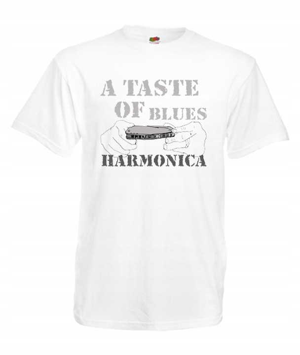 

XXL Koszulka Męska Blues Harmonica Hendrix Wzory