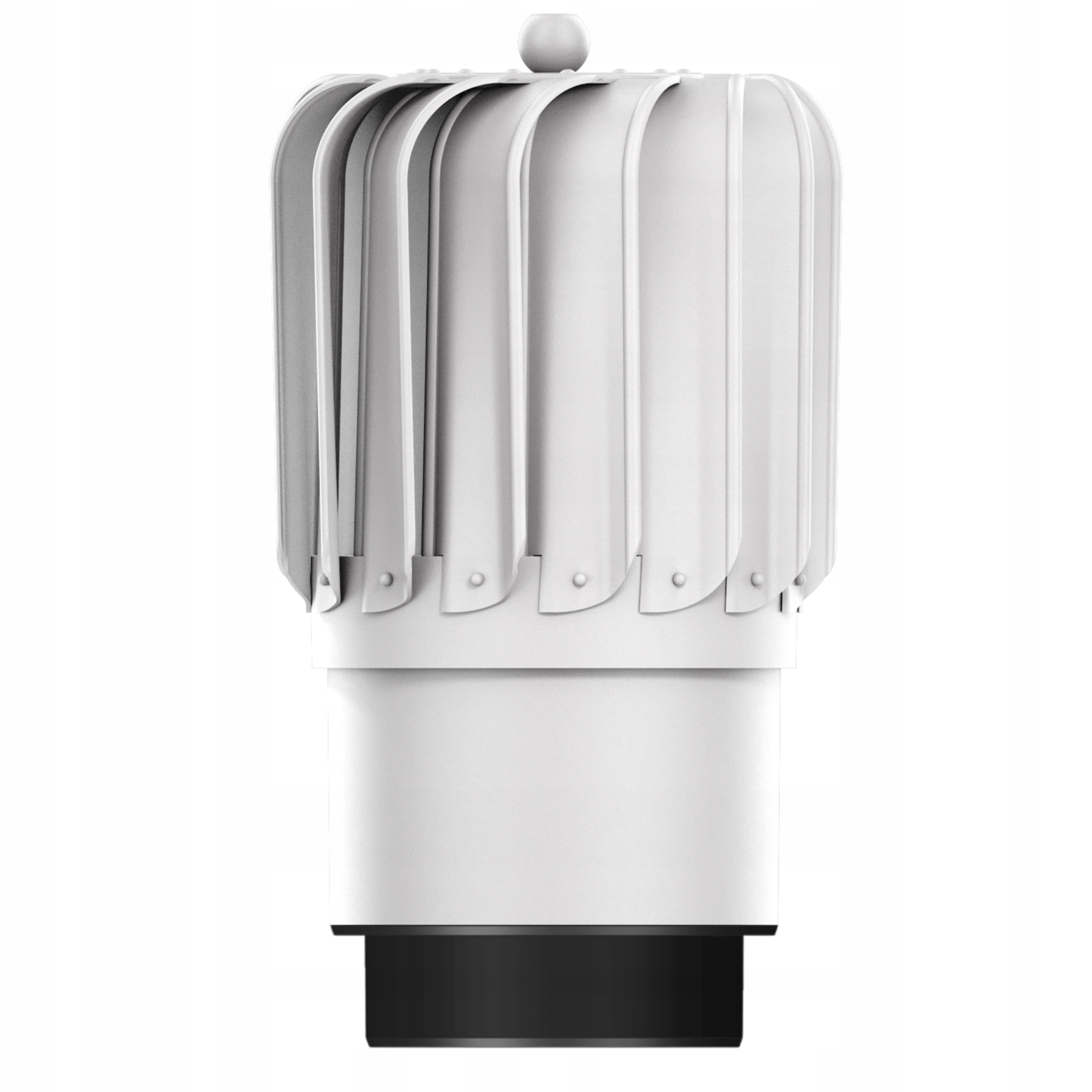 Komínová vložka pro větrání Otočná fi150+REDUKCE 125 Světle Šedá 7036