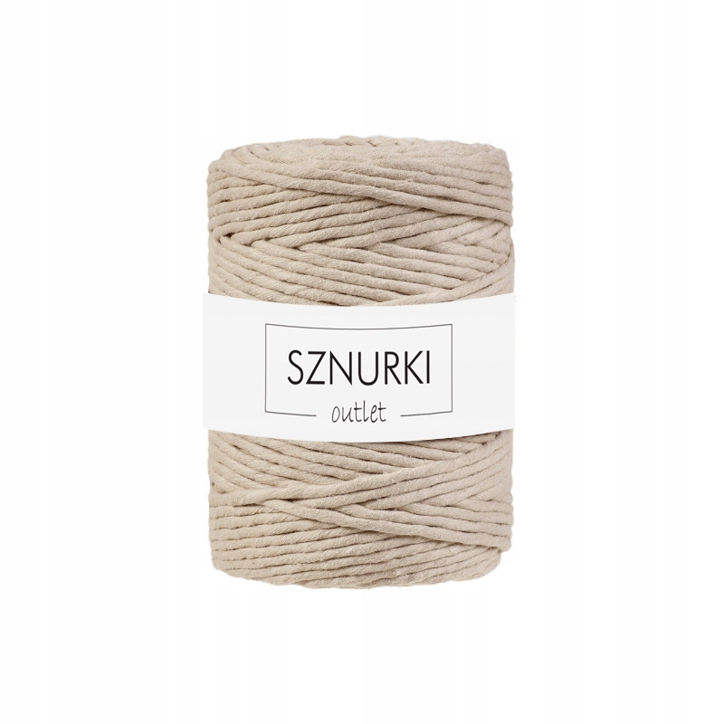 Sznurek do makramy 100m 5mm Outlet beżowy