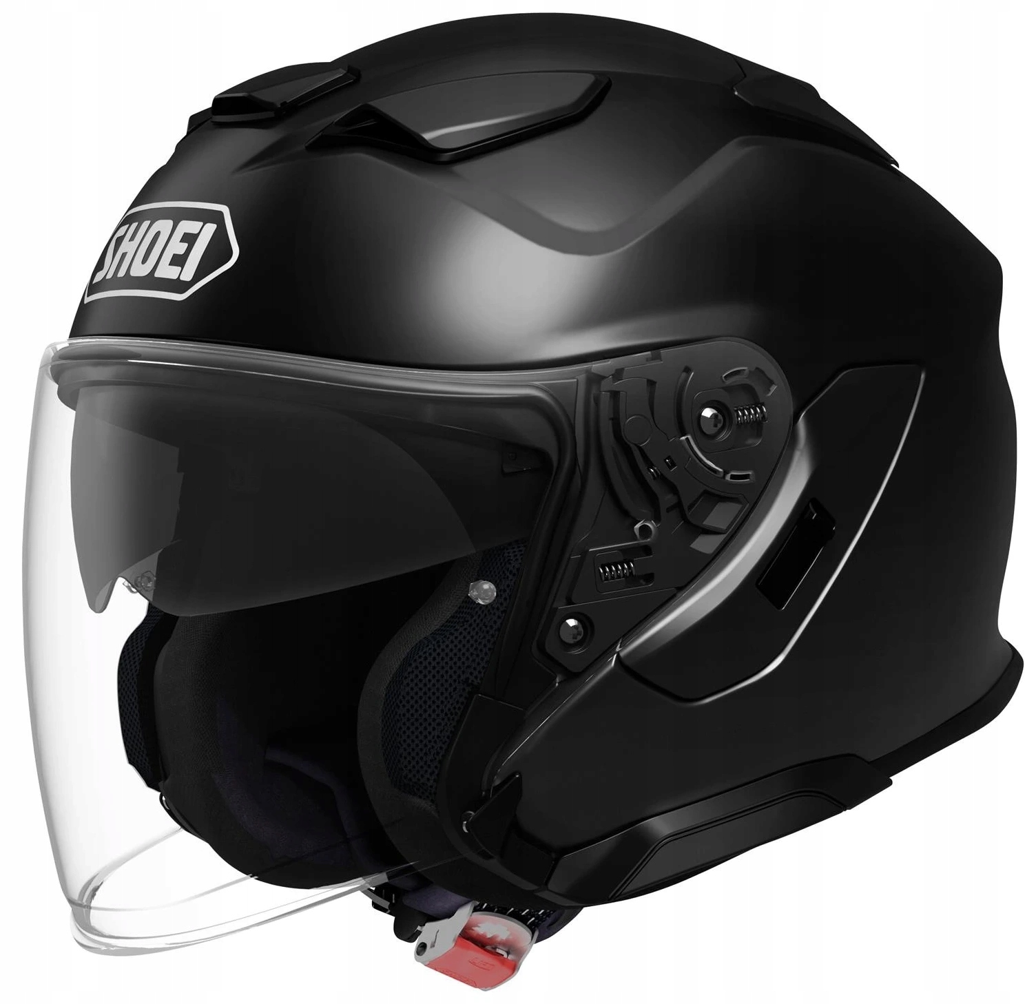 Shoei J-cruise 3 Čierna Motocyklová Prilba Otvorená Je Čierna