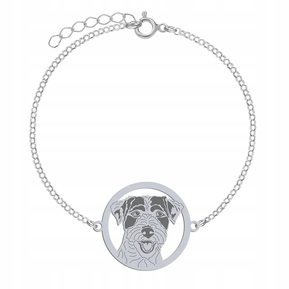 Stříbrný náramek s psem Parson Russell Terrier 925 Šperky Gravírování