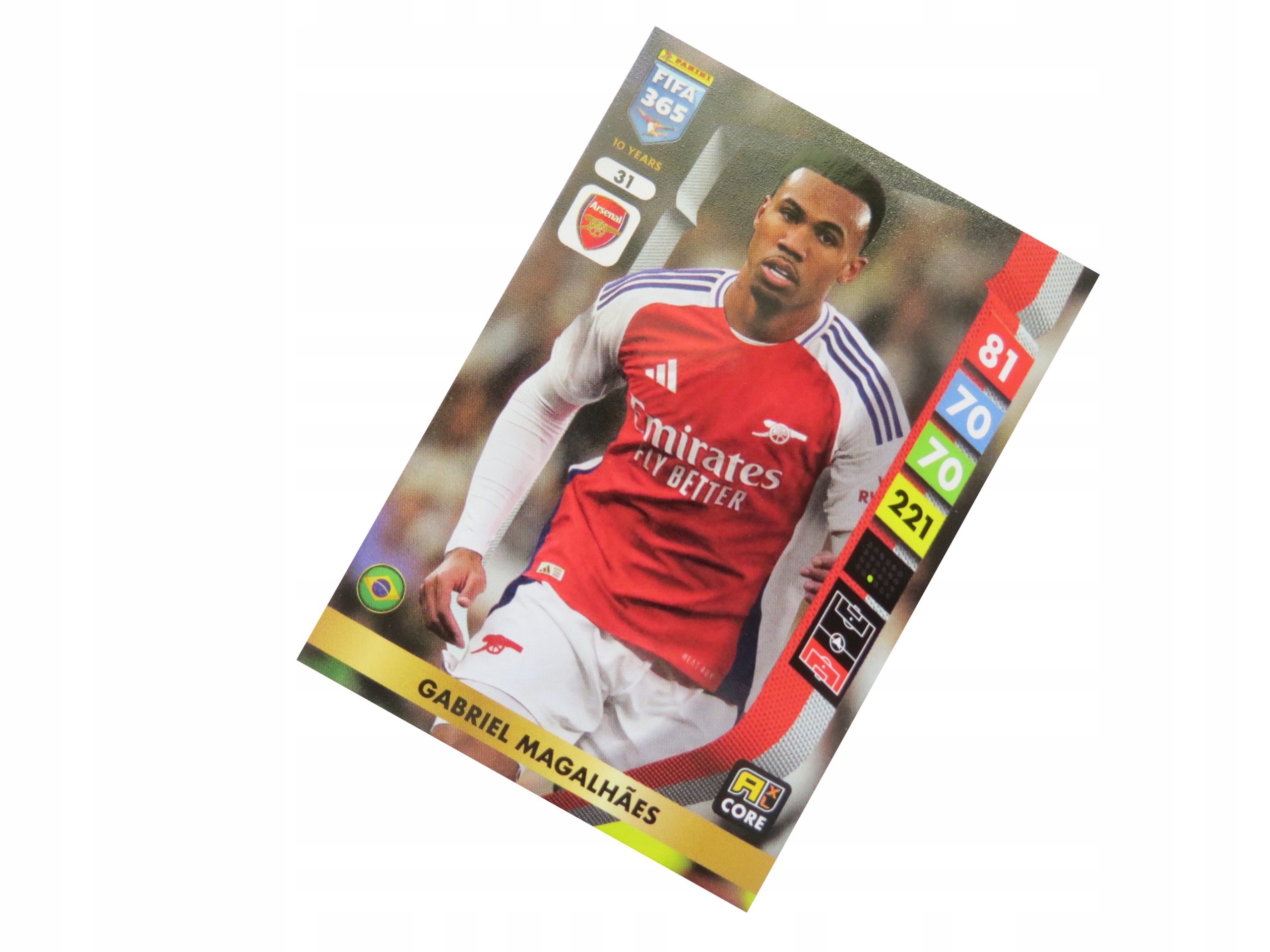 Panini Fifa 365 2025 Karta Core Gabriel Magalhaes 31 Arsenal Londyn