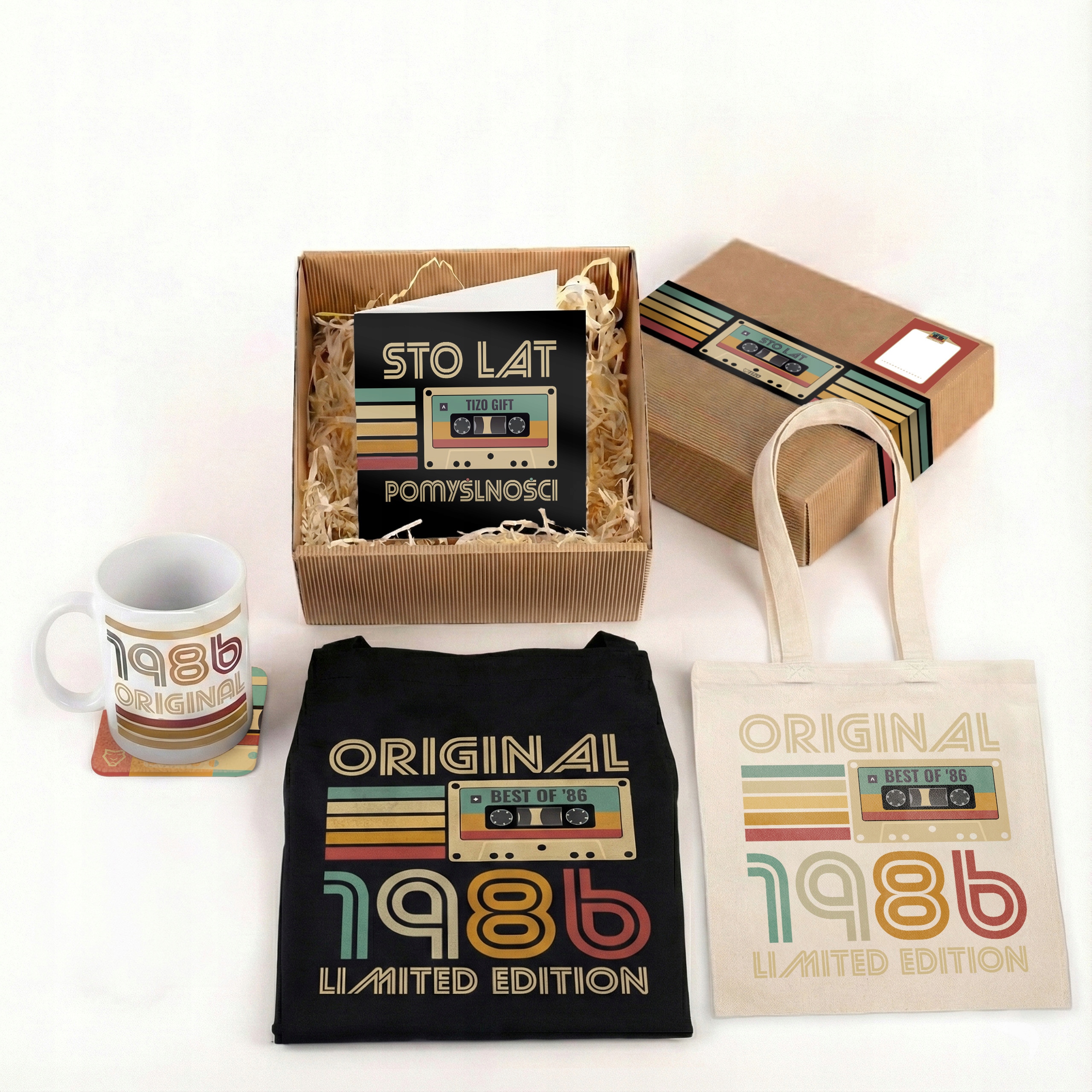 kazeta dárková krabička hrnek zástěra taška podstavec kartička dárek