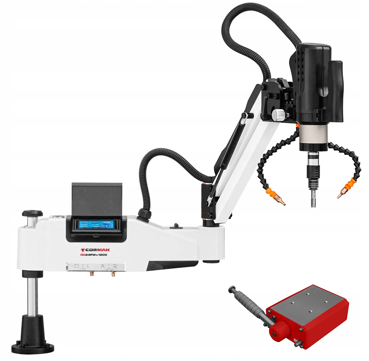 RAMIĘ GWINTUJĄCE Z NADMUCHEM M6-M24 GWINCIARKA + UCHWYT MAGNETYCZNY