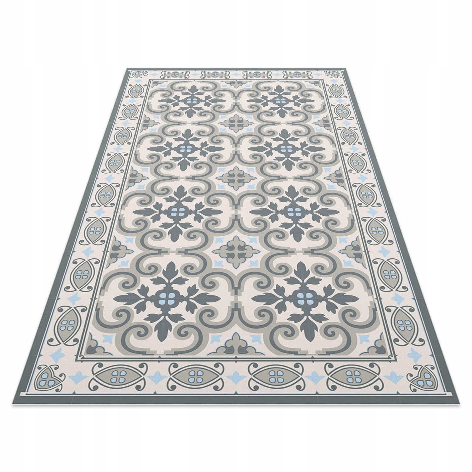 Vinylový Koberec z Pvc Odolný vůči vodě Terasa Balkon Zahrada Vzor Talavera 100x150