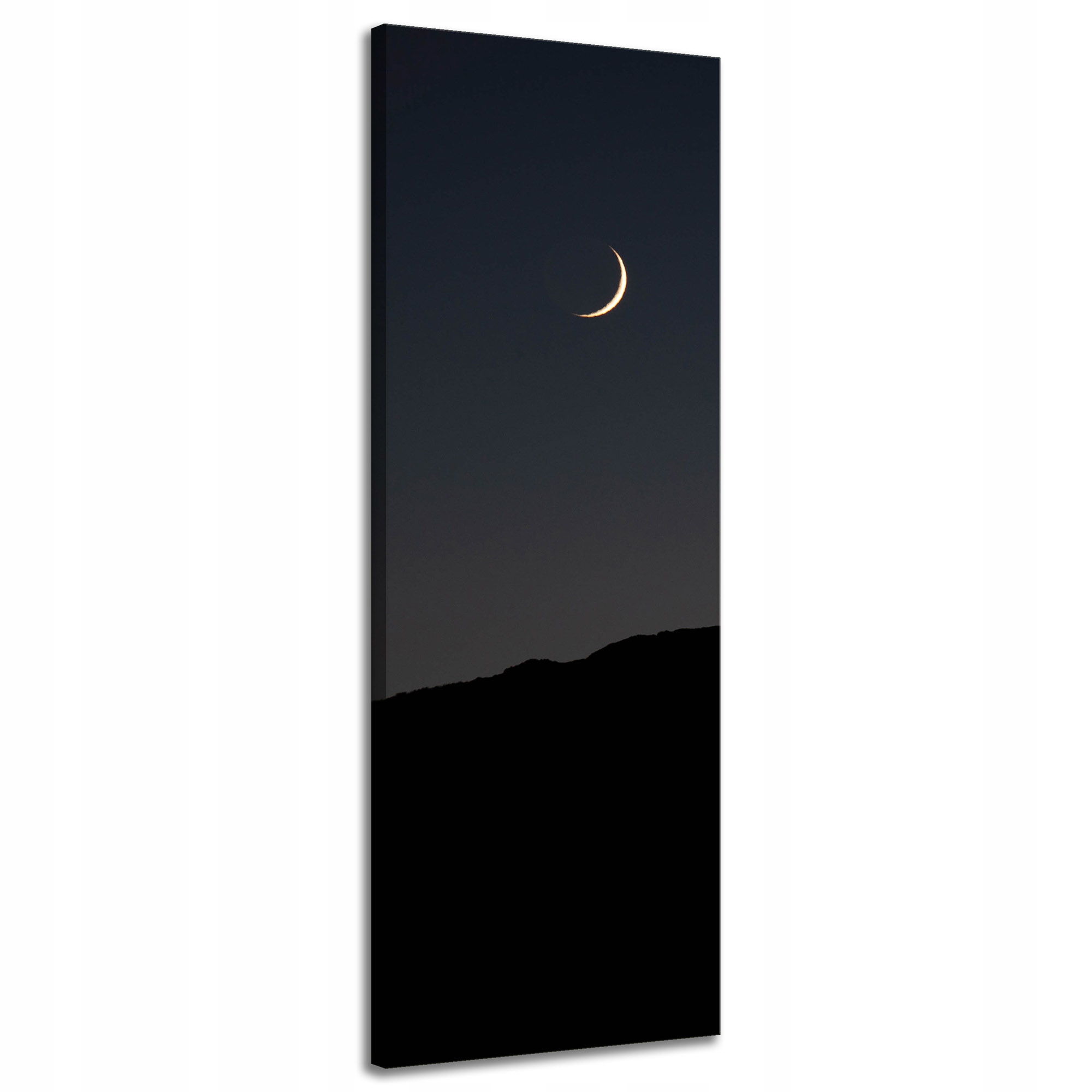 Obraz na plátně Příroda Noc Temnota Měsíc Hory 40x120