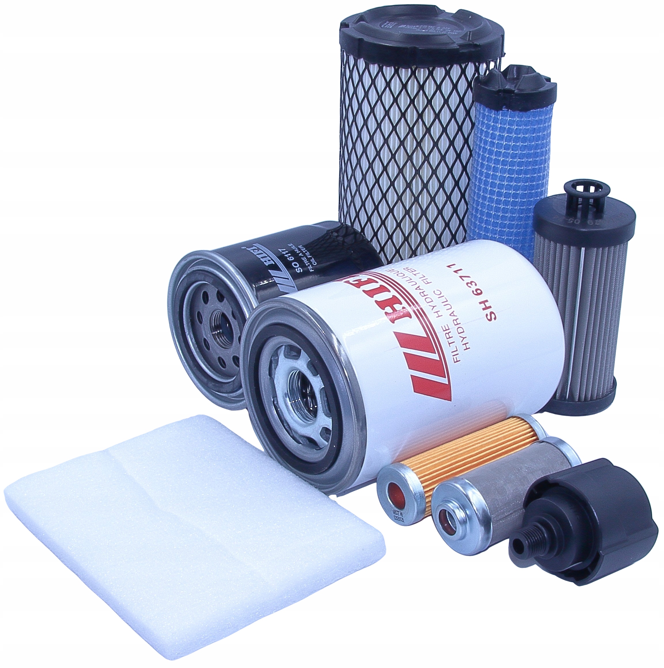 Filtry Volvo ECR25D – komplet – mini pásový bagr