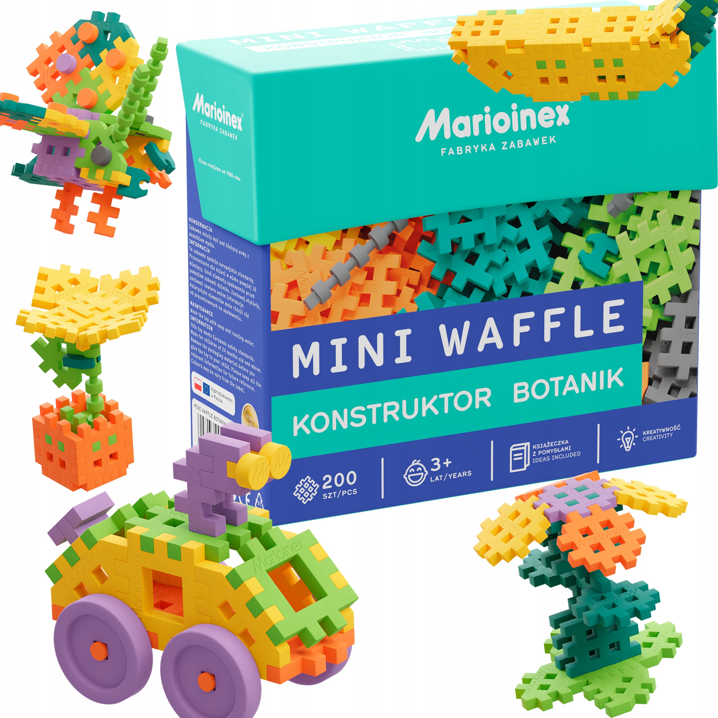 

Eco Klocki Marioinex Wafle Mini 200e Botanik green
