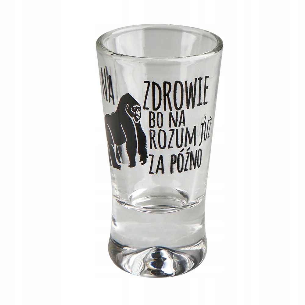 Kieliszki do wódki 25ml Humor Zestaw na prezent Stan opakowania oryginalne