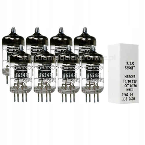 5654 Rtc 6J1, EF95, 6AK5, 6Ž1P Nos 8 ks vybraný oktet