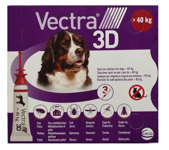 Vectra 3D dla psów >40 kg 3 pipety