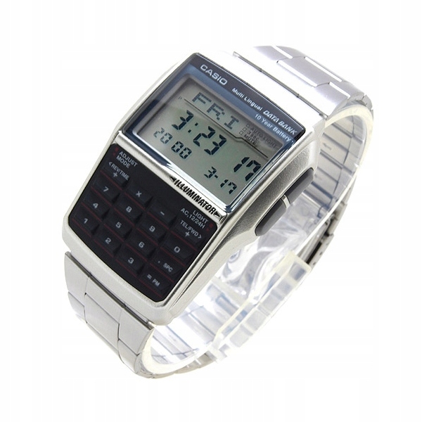Náramkové hodinky Casio quartzové s ocelovým náramkem šedé DBC-32D-1A