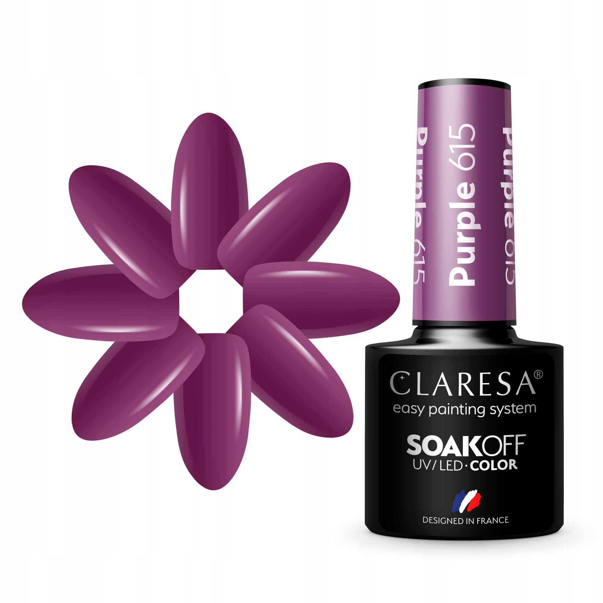 

Claresa Fiolet Lakier Hybrydowy 5ml Purple 615