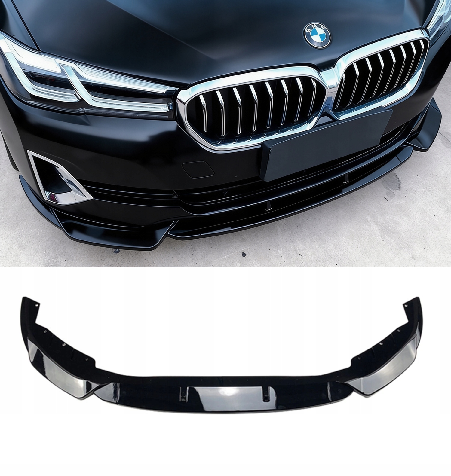 Bmw G30 G31 2020-2023 Predstavec Nárazníka Štandard Obyčajný Predný Čierny Lesk