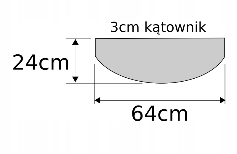 NAKŁADKI NA SCHODY DYWANIKI CHODNICZKI NA FILCU Długość 64 cm