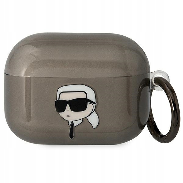 Pokrowiec na AirPods Pro Karl Lagerfeld Klaphniktck czarny z logo