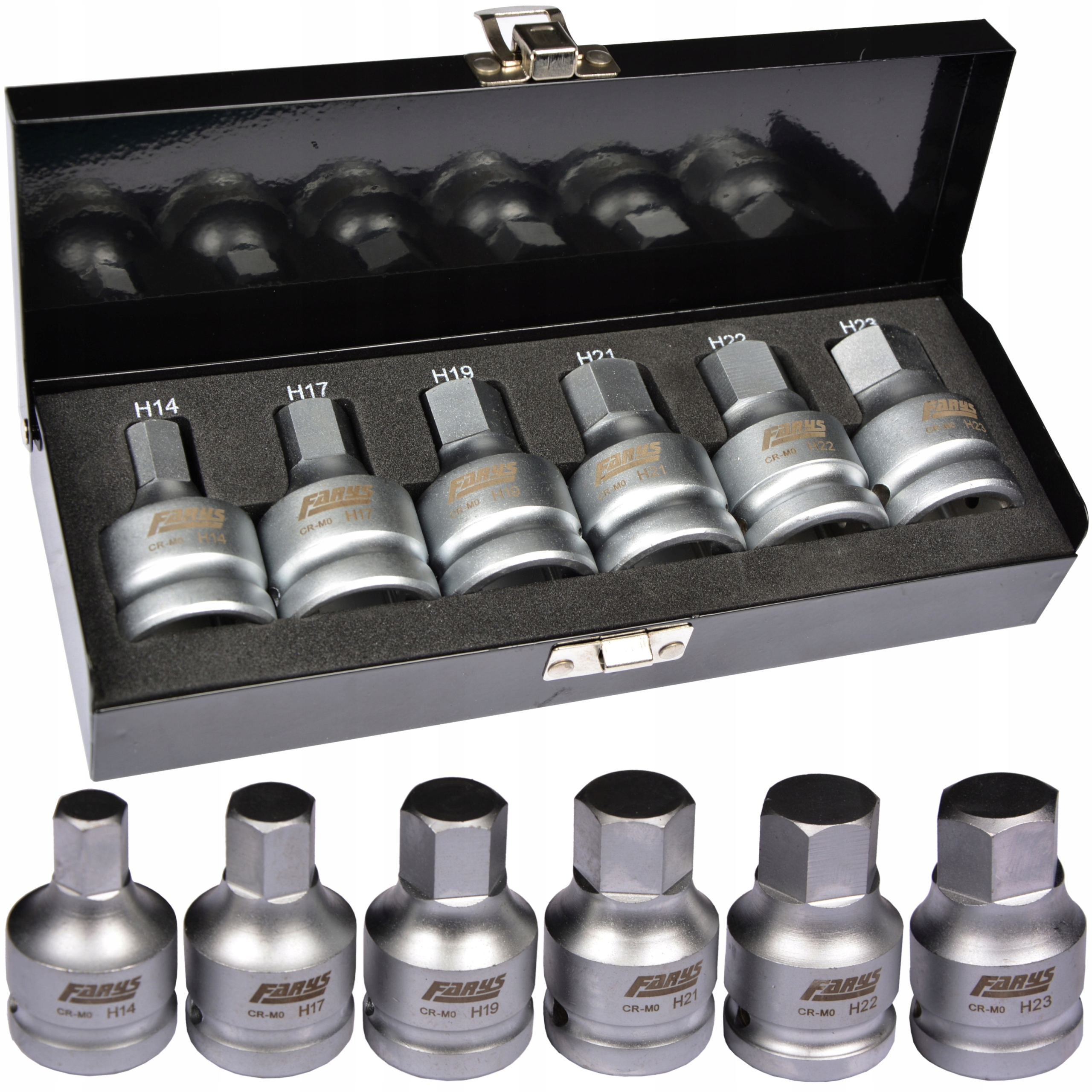 Nasadky Imbus 3/4 Hex nástavec 14-23 6 ks Farys