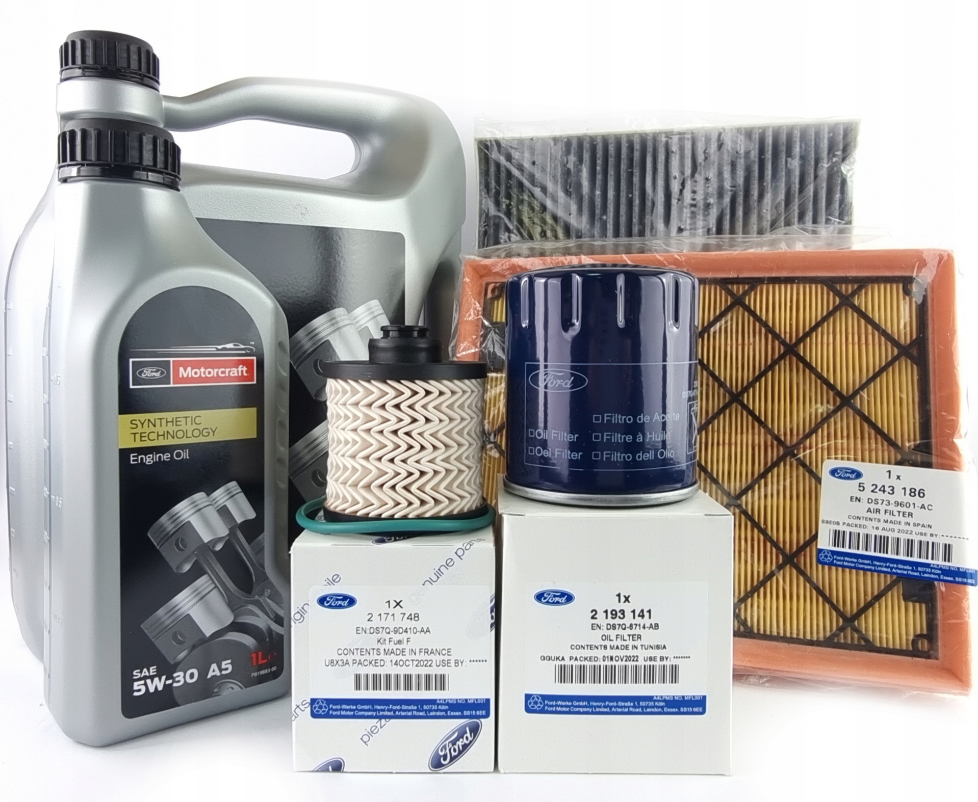 Set Filtry Olej Mondeo MK5 2.0 TDCi Originál