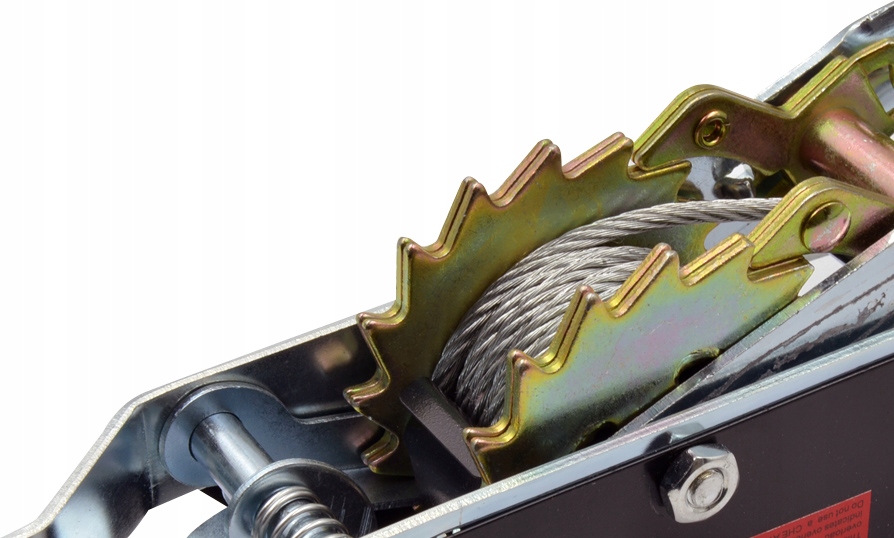 WYCIĄGARKA RĘCZNA WCIĄGARKA LINOWA 2000KG 2T HAKI Waga produktu z opakowaniem jednostkowym 5 kg