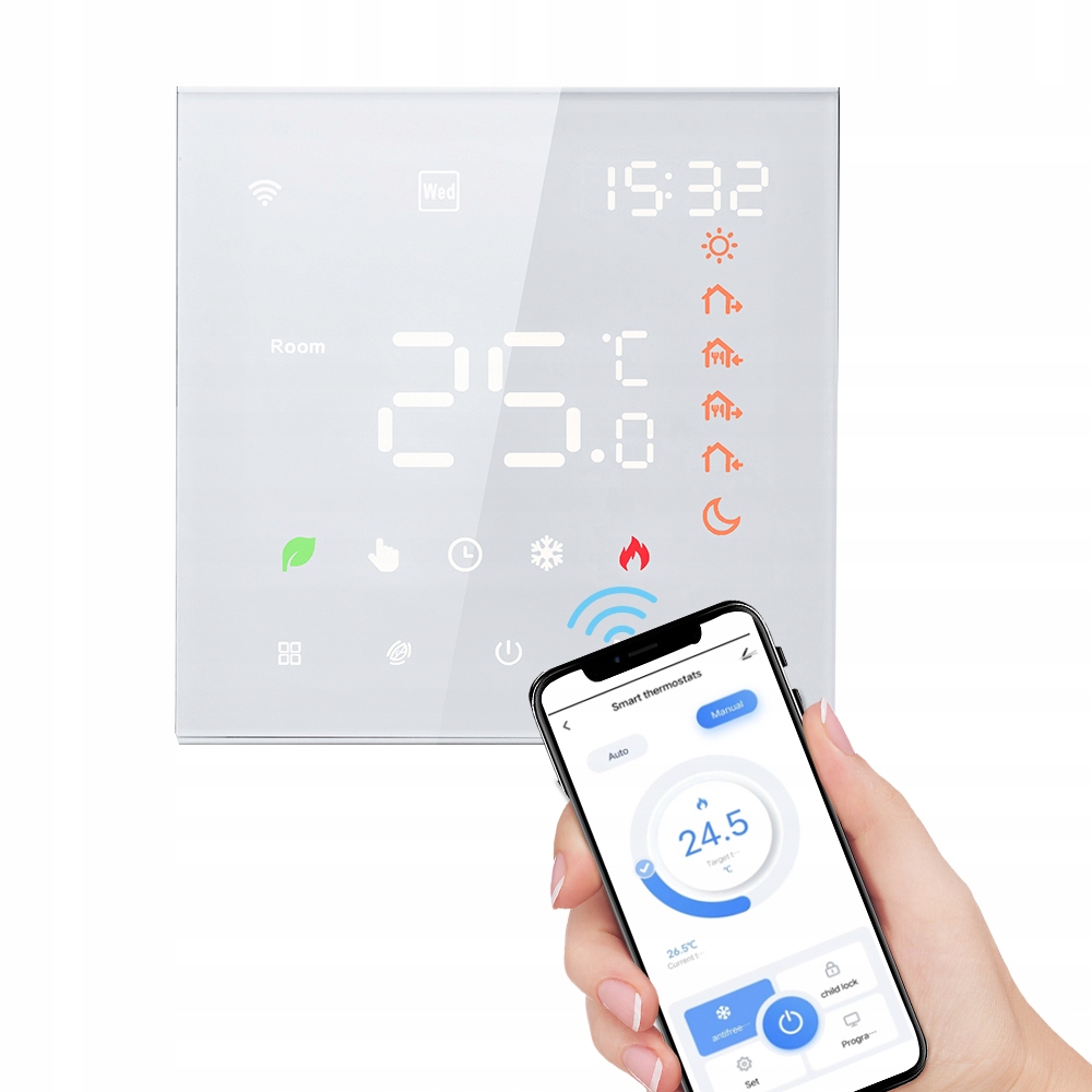 Smart Tuya WiFi Termostat Hlasové ovládání 16A