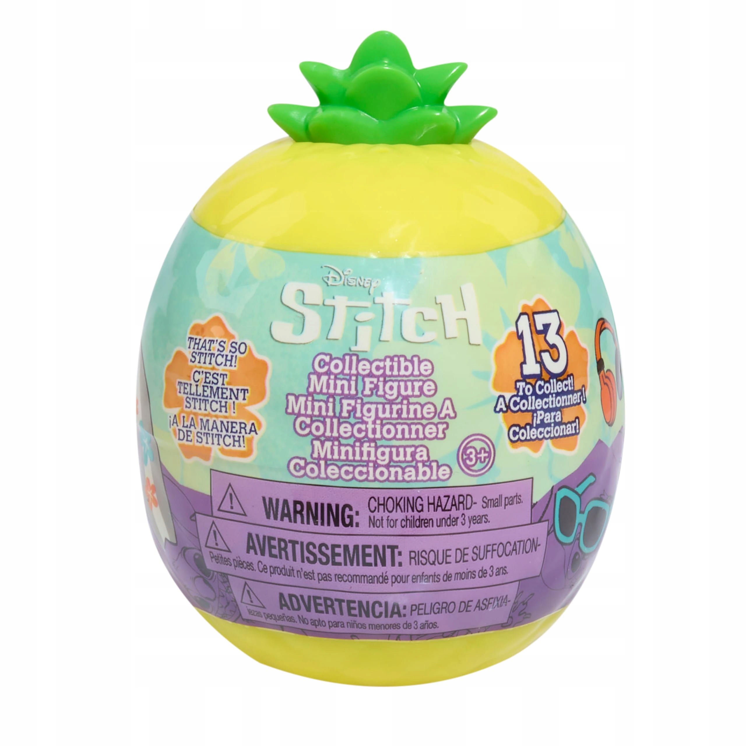 Disney Lilo & Stitch mini figurki kolekcjonerskie w kapsule ananas seria 2