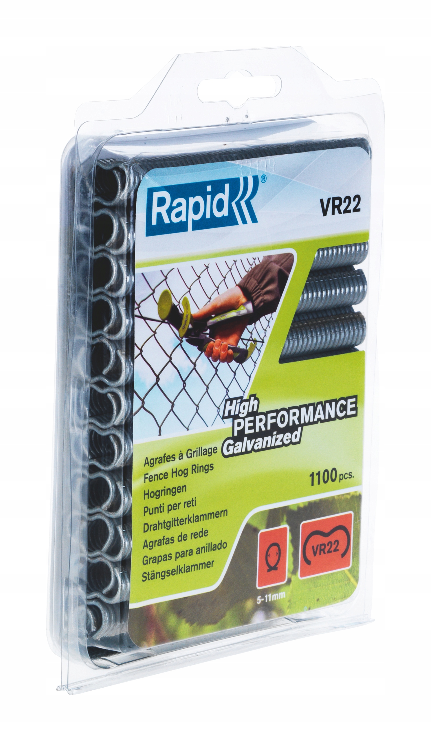 Plotové sponky VR22/1100 ks Galvaniz Rapid