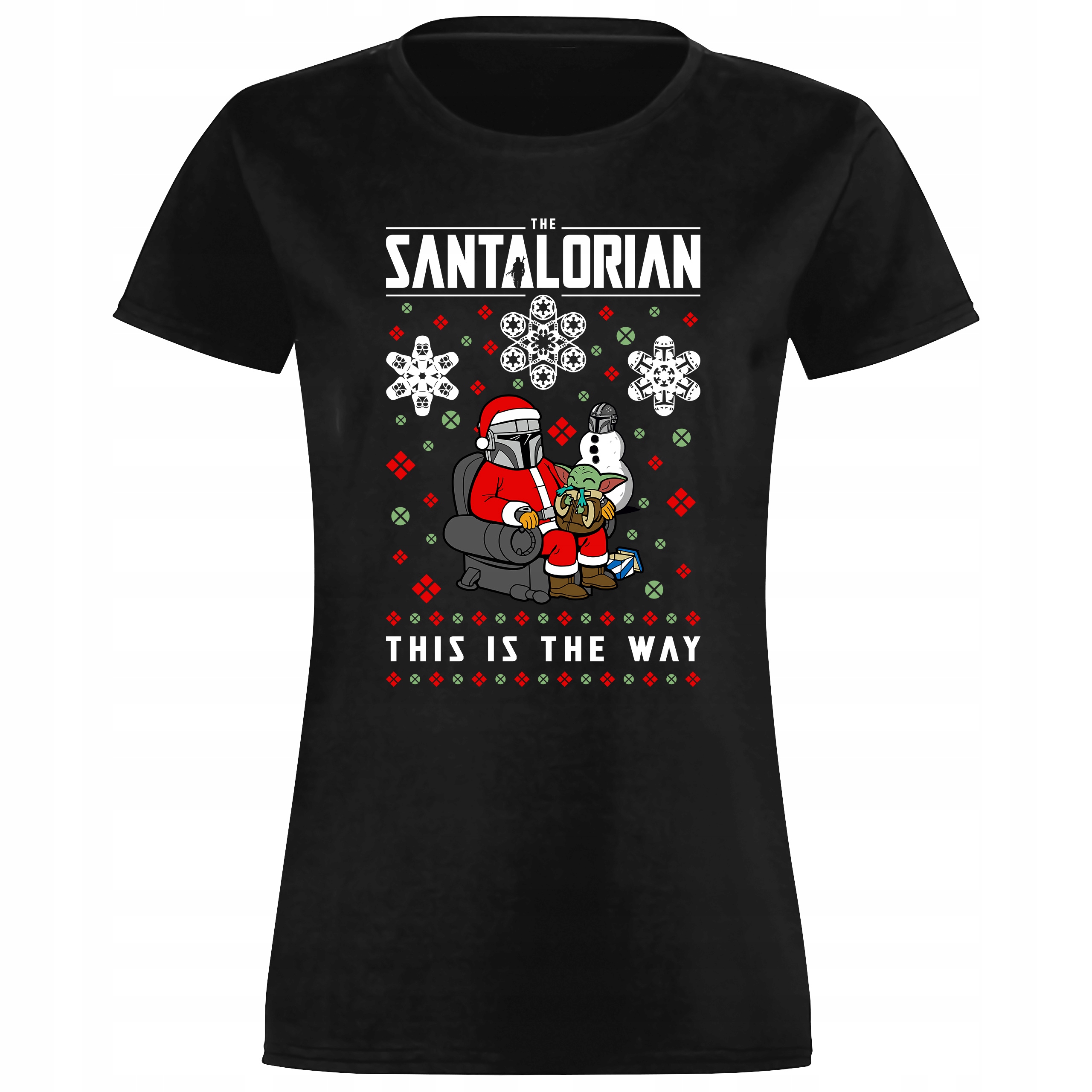 

Koszulka Damska Mandalorian Christmas Rozmiar M