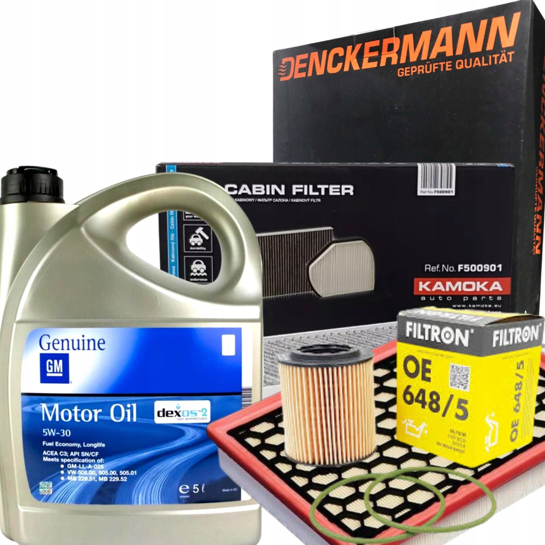 Zestaw Filtrów Opel Vectra C 1.9 Cdti Olej Gm Opel 5W30 5L