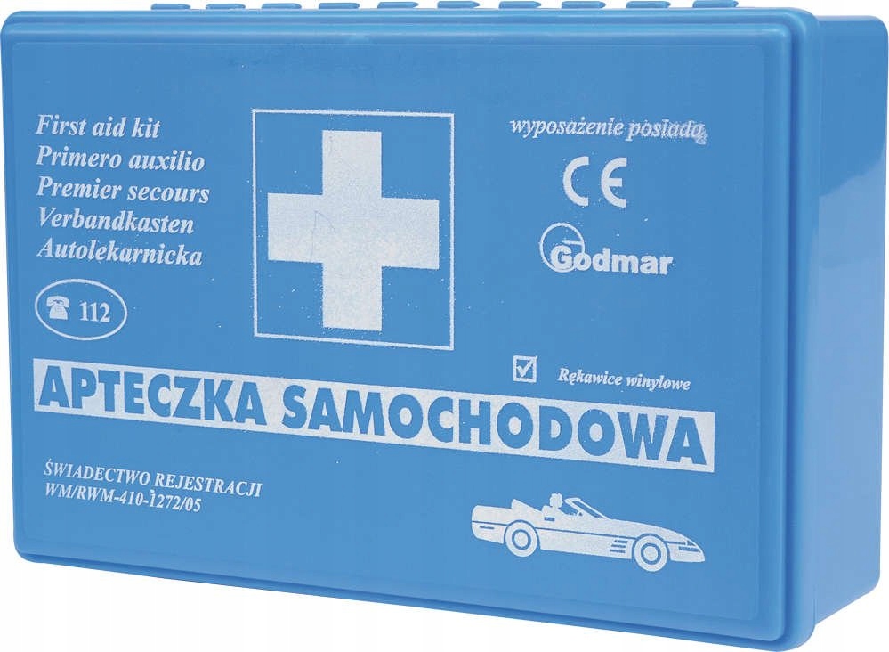 

Samochodowa Apteczka Pierwszej Pomocy Zestaw E-04