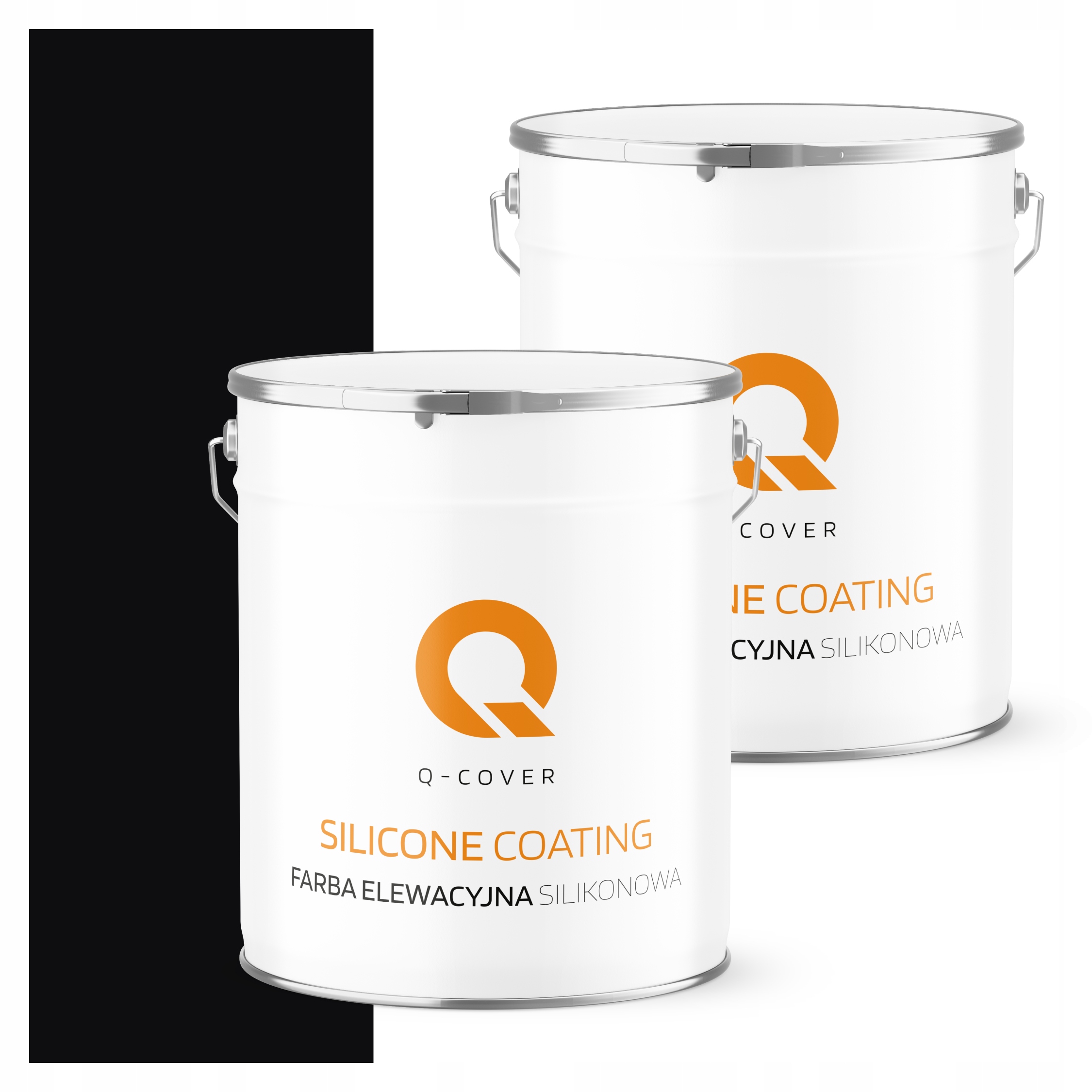 Fasádna farba 5L silikónová Uv farba čierna hlboká Ral 9005