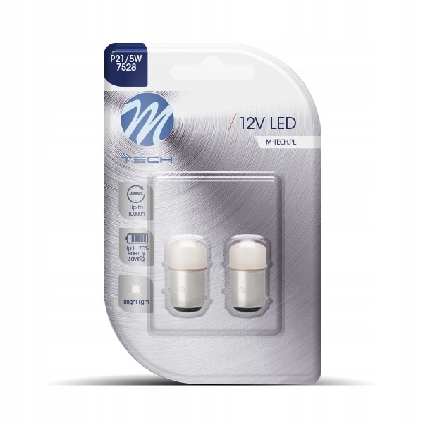 Żarówki LED P21/5W 1157 BAY15d CZERWONA 2szt