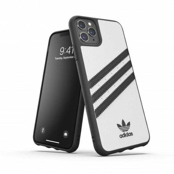 Etui Adidas Moulded Pu do iPhone 11 Pro Max Białe/Czarne 36292