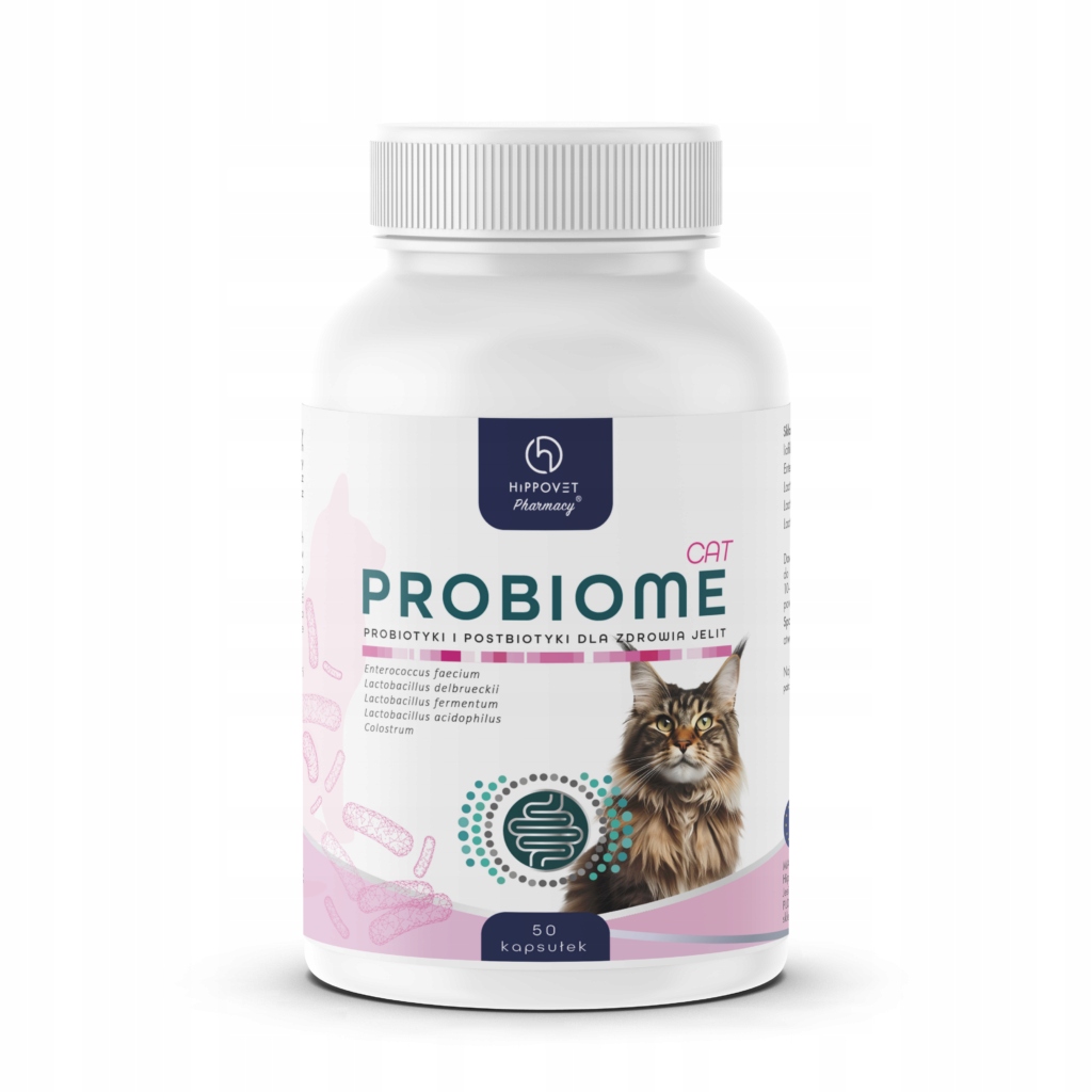 Hippovet Pharmacy Probiotyk Probiome Cat – wsparcie jelit dla kotów 50szt
