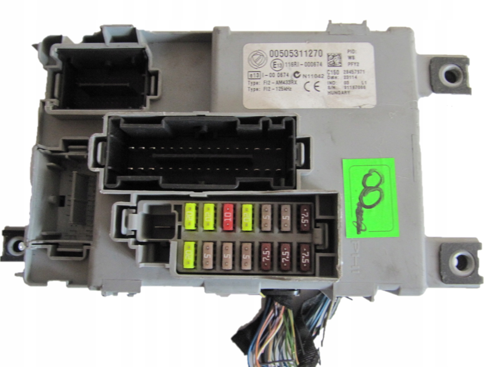 FIAT G.PUNTO EVO MODUŁ SKRZYNKA BSI 00505311270