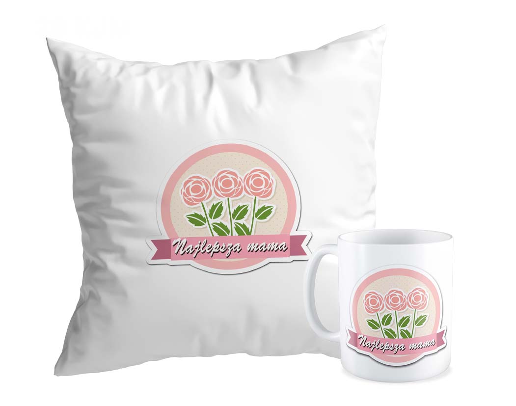 

Zestaw Poduszka + Kubek prezent Dzień Matki Mamy